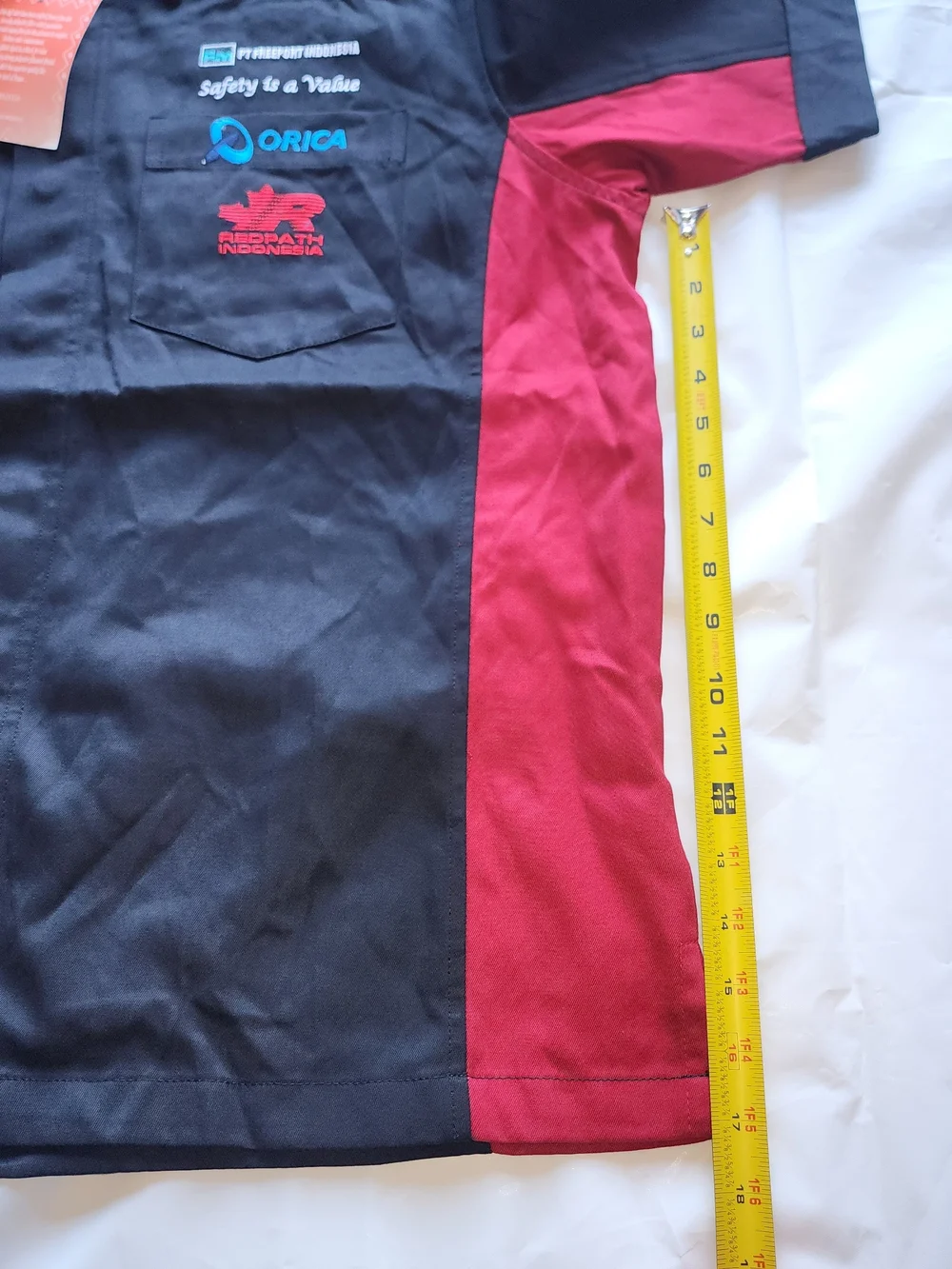 AMOLONGO Men's Industrial Work Shirt Black/ RED Size 3L New!!!!...